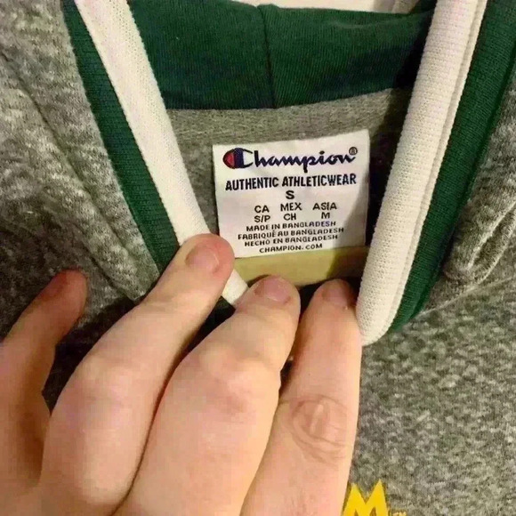 William and Mary Tribe Hooded Champion Sweatshirt Size Small - Picture 4 of 8